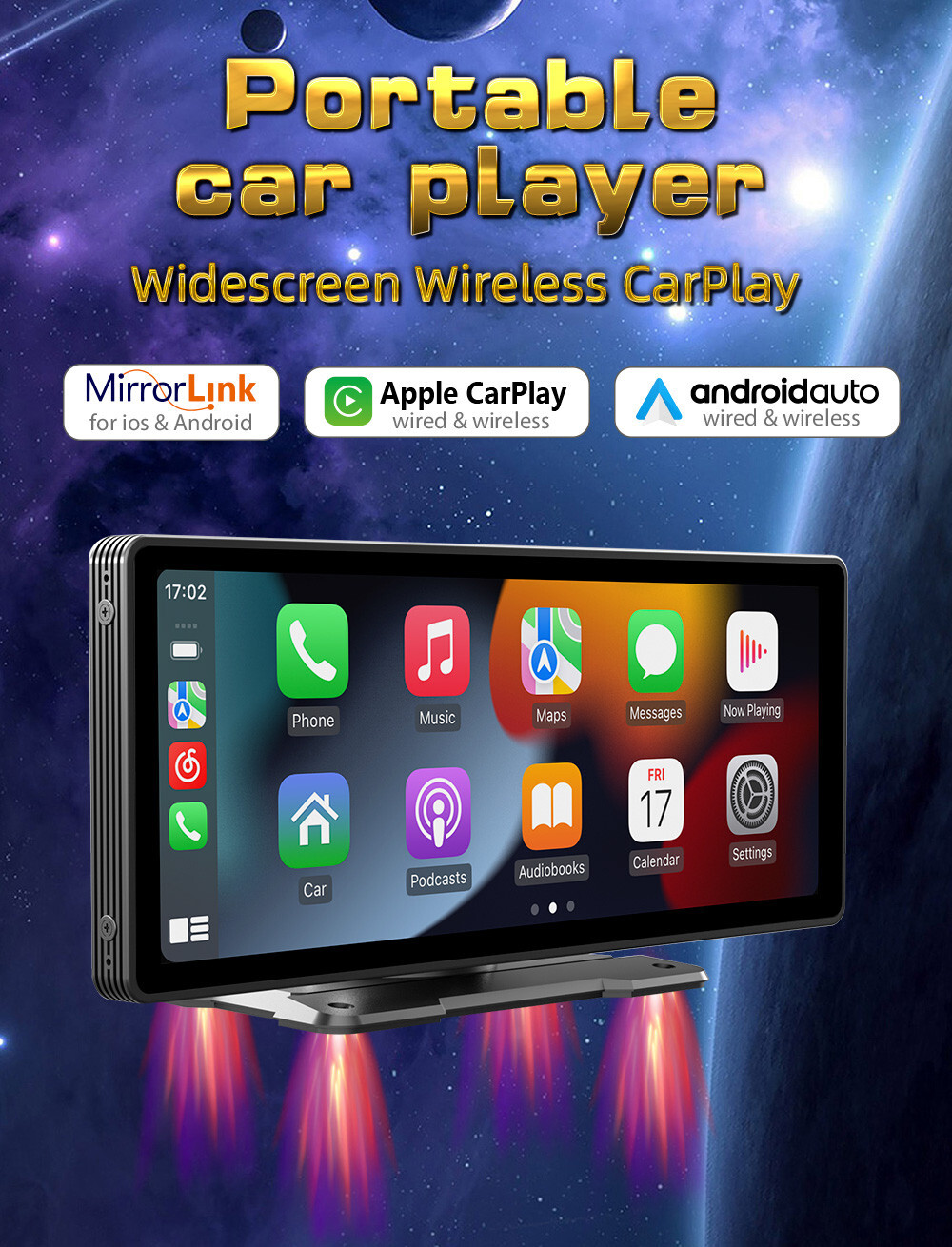 9.3in Car Stereo Bluetooth Radio HD Screen MP5 Player In-Dash WiFi FM USB TF Aux