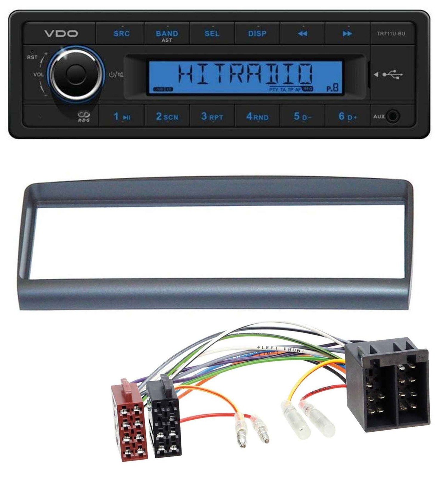 VDO AUX 1DIN MP3 USB Car Stereo for Alfa Romeo Spider GTV 1994-2005