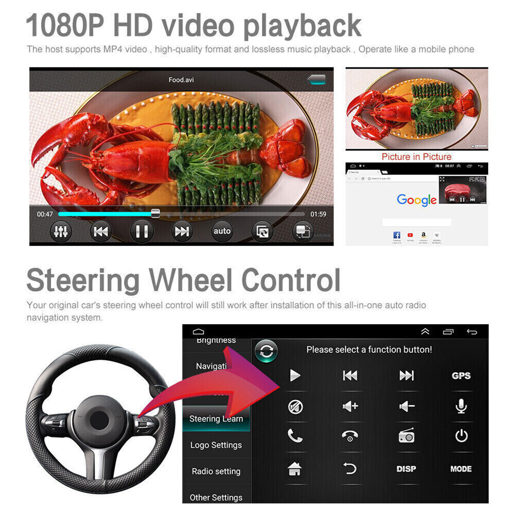2+32GB Android Auto Carplay For Dodge Caravan 2001-2007 Car Stereo Radio GPS SAT