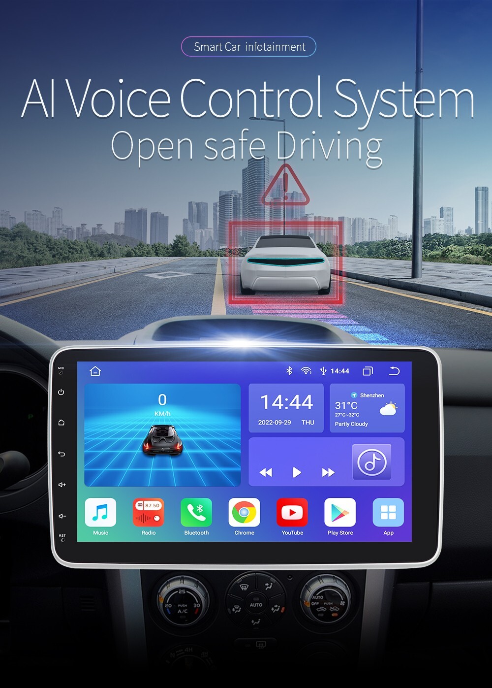 10.1″ Android 10 2 DIN Car Radio Player Stereo GPS Head unit 8+128GB Octa Core