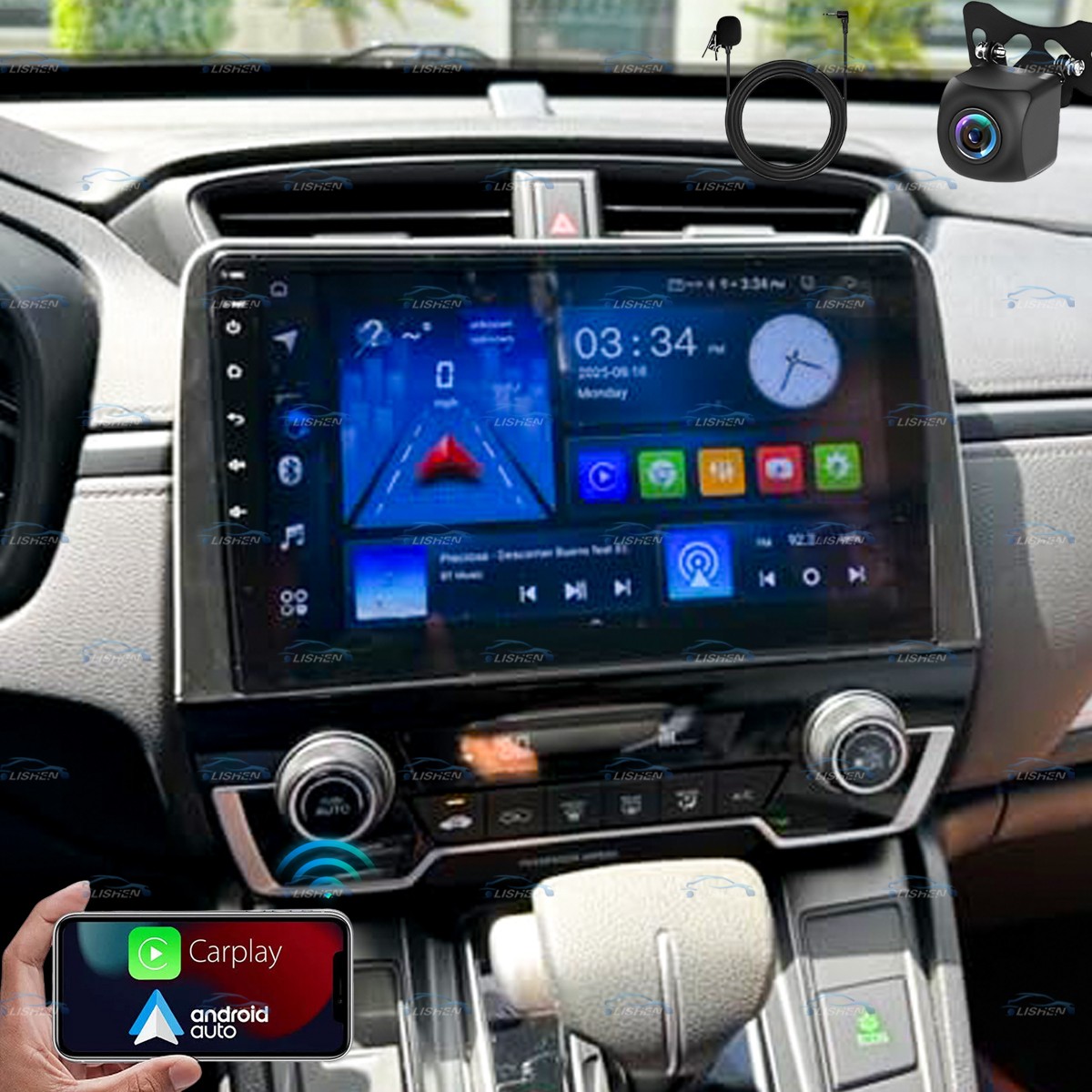 Android For Honda CR-V CRV 2017-2021 Apple Carplay Car Stereo Radio GPS Navi 64G
