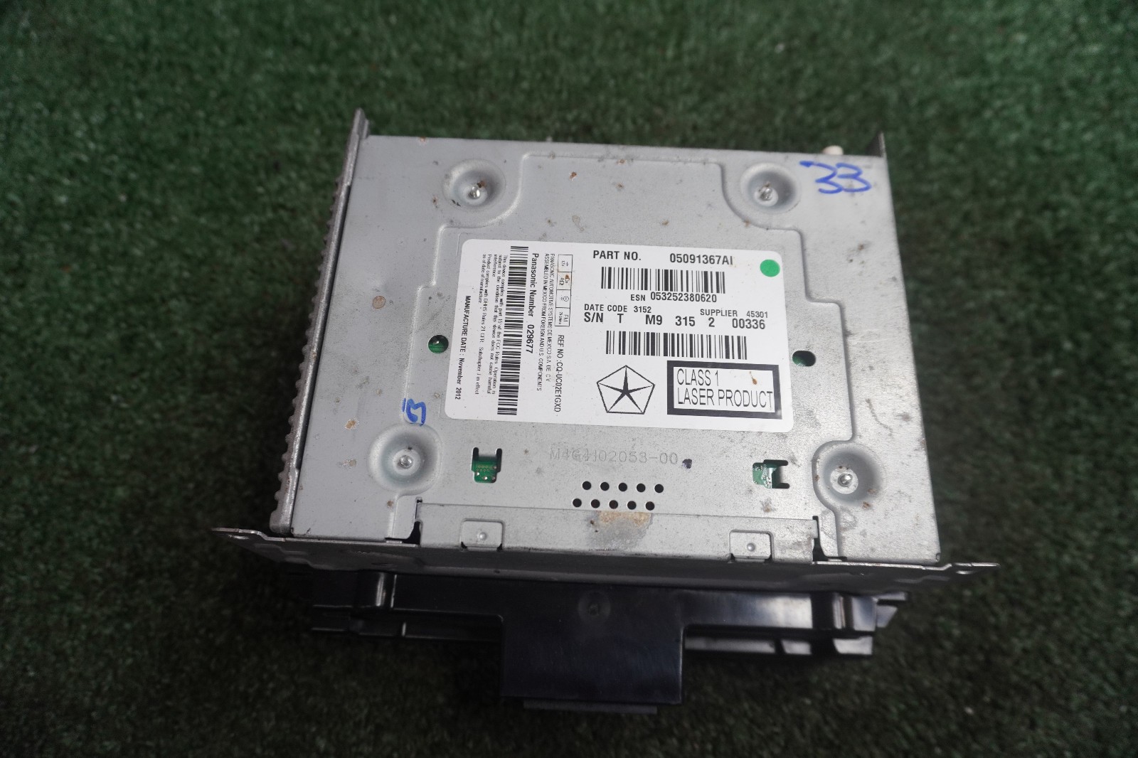 2012 2013 2014 DODGE CHARGER RADIO RECEIVER CD PLAYER UNIT OEM 05091367AI