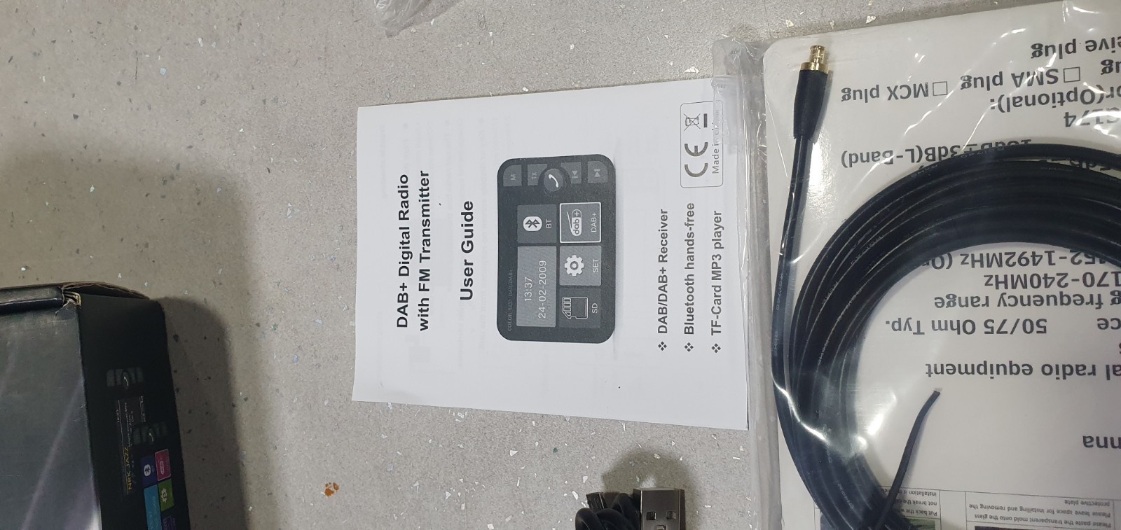 DAB+ with BT & SD card support slide show new