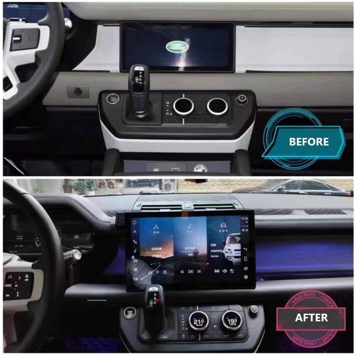 13″ Android Car Radio Stereo Carplay For Land Rover Defender 2018-24