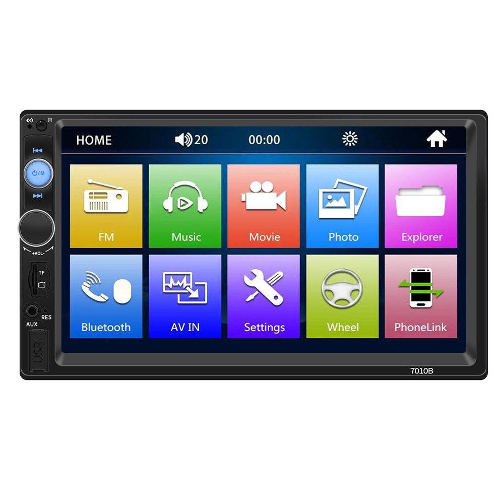 7 Inch Car Radio MP5 Player MP3 Bluetooth USB AUX In-put Hands-free Autoradio