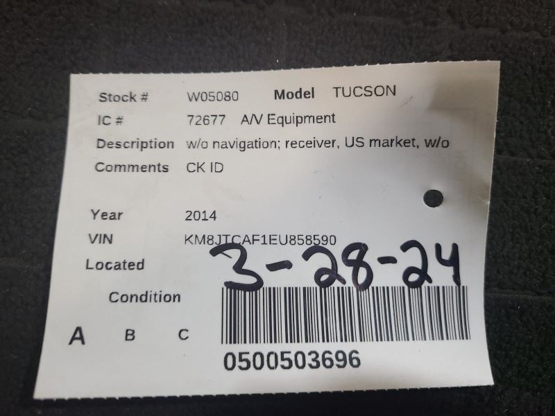 Audio Equipment Radio Receiver US Market Fits 14-15 TUCSON 1977518