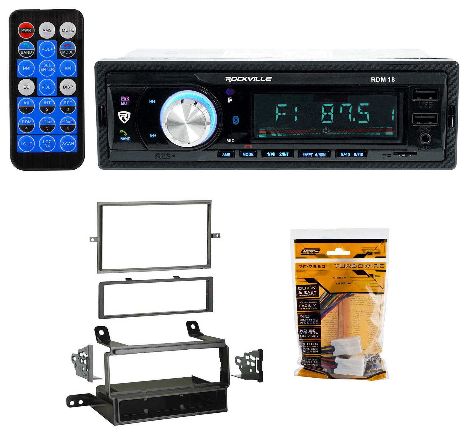 Digital Media Bluetooth AM/FM/MP3 USB/SD Receiver For 2005-2007 Nissan Frontier