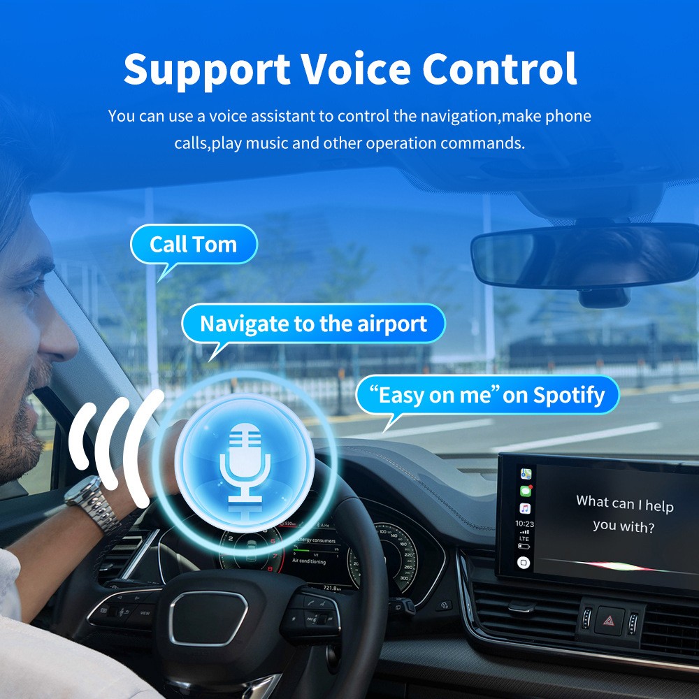 2026 USB Wireless CarPlay Adapter For iPhone Apple Wireless Dongle Plug ＆ Play