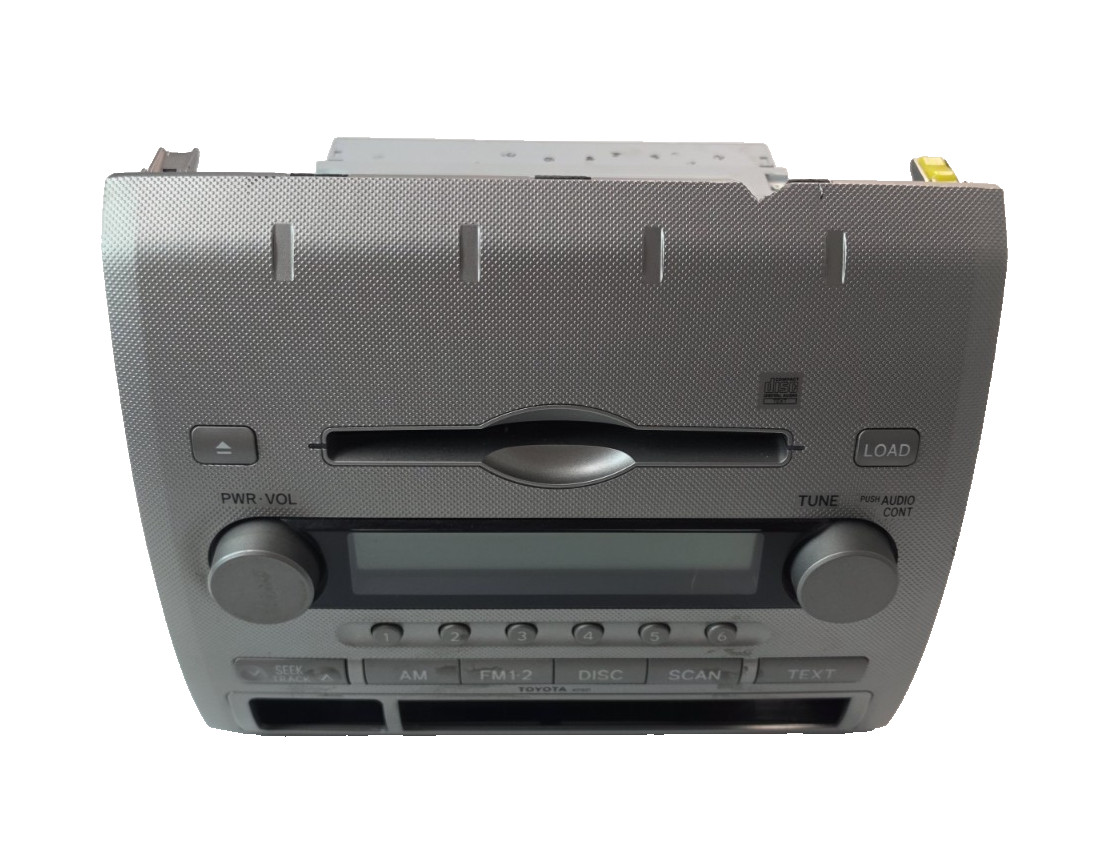 Toyota 86120-04131 OEM AM FM Radio Receiver CD Head Unit Silver 2006-2009 Tacoma